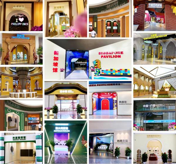 中國—東盟特色商品匯聚中心展館一覽。 中新物流園供圖